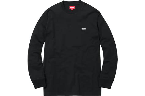 Supreme Metallic Box Logo L/S Tee Black 